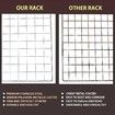 Cooling Rack for Baking,16x10 Inches Baking Rack,Thick Wire Cookie Rack for Cooking,Roasting,Grilling,Drying,Oven Safe,Fits Half Sheet Pan (2 Pack)