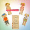 Wooden My Body Puzzle for Toddlers & Kids - 28 Piece Boys Anatomy Play Set