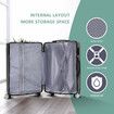 Carry On Luggage Suitcase Traveler Bag Hard Shell Travel Carryon Case Lightweight with Wheels Rolling Trolley 28 Inch with TSA Lock Dark Green