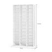 Bookshelf Media Storage Shelf 528 DVD/1116 CD Display Cabinet Rack Stand Unit Movie Music Video Game Collection Organiser Tray Cupboard White