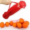 100 Pack Reusable Nylon Mesh Bags 20 Inch Red Produce Storage Toy Vegetable Seafood Grocery Storage Poly Bags