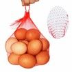 100 Pack Reusable Nylon Mesh Bags 20 Inch Red Produce Storage Toy Vegetable Seafood Grocery Storage Poly Bags