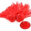 100 Pack Reusable Nylon Mesh Bags 20 Inch Red Produce Storage Toy Vegetable Seafood Grocery Storage Poly Bags