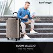 Suitcase Hard Shell Checked Luggage Cabin Case Travel Baggage Lightweight Travelling Bag 4 Wheel Rolling Trolley TSA Lock 24 Inch