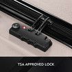 Suitcase Hard Shell Checked Luggage Cabin Case Travel Baggage Lightweight Travelling Bag 4 Wheel Rolling Trolley TSA Lock 24 Inch