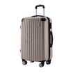 Suitcase Hard Shell Checked Luggage Cabin Case Travel Baggage Lightweight Travelling Bag 4 Wheel Rolling Trolley TSA Lock 24 Inch