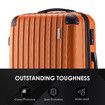 Carry On Suitcase Hard Shell Luggage Travel Baggage Cabin Case Travelling Bag Lightweight 4 Wheel Rolling Trolley TSA Lock 24 Inch