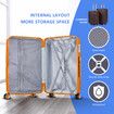 3 Piece Carry On Luggage Set Travel Suitcase Hard Shell Cabin Lightweight Checked Bag Baggage Rolling Trolley TSA Lock