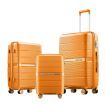 3 Piece Carry On Luggage Set Travel Suitcase Hard Shell Cabin Lightweight Checked Bag Baggage Rolling Trolley TSA Lock
