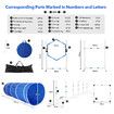 Dog Agility Equipment 7PCS Set Obstacle Course Pet Training Supplies Toys Jump Hurdle Tunnel Weave Poles Pause Box Carry Bags