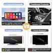 9.3In Portable Car Radio with 2.5k Dashcam,Wireless Dash Mount Apple CarPlay & Android Auto,Touch Screen Display,Double Din Stereo Bluetooth,Mirror Link,FM
