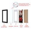 Black 8x10 Picture Frame Set of 3,Display Pictures 5x7 with Mat or 8x10 Without Mat for Wall Mounting or Table Top Display