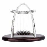 Newtons Cradle Classic Pendulum Balance Balls Motion Desk Toys Swinging Decoration Stress Relief Display Physics Steel Ball Desktop(Large)