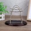 Newtons Cradle Classic Pendulum Balance Balls Motion Desk Toys Swinging Decoration Stress Relief Display Physics Steel Ball Desktop(Large)