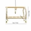 7 Packs Bird Parrot Swing Chewing Toys-Hanging Bell Bird Cage Toys Suitable for Small Parakeets Cockatiels