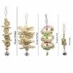 7 Packs Bird Parrot Swing Chewing Toys-Hanging Bell Bird Cage Toys Suitable for Small Parakeets Cockatiels
