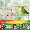 7 Packs Bird Parrot Swing Chewing Toys-Hanging Bell Bird Cage Toys Suitable for Small Parakeets Cockatiels