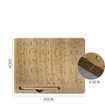 Wooden Alphabet Tracing Board, Double-Sided Wood Letters Tracing Tool