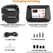 Wireless Dog Fence,2023 Electric Fence for Dog Training Collar with Remote,Wireless Dog Boundary Containment System,Adjustable Range Sizes For All Dogs(for 2 Dogs)