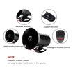12V 50W 120dB Air Siren Horn Warning Alarm Megaphone for Car Truck MIC Speaker