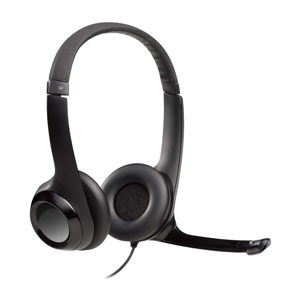 Logitech H390 Wired Headset for PC Laptop, Stereo Headphones with Noise Cancelling Microphone