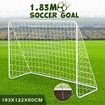 Soccer Goal Football Net Set Kids Adults Sports Training Practice Metal Frame Home Backyard Outdoor Games Match 1.83x1.22m