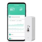 WiFi Humidity Temperature Monitor Smart Indoor Hygrometer Thermometer Remote Alert Precision TUYA App Control Alexa Compatible