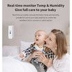 WiFi Humidity Temperature Monitor Smart Indoor Hygrometer Thermometer Remote Alert Precision TUYA App Control Alexa Compatible