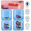 Russian Blocks Puzzle Brain Teasers Toy, Intelligent Colorful 3D Plastic Blocks Game , Tangram Educational Montessori Toys Gift for Kids