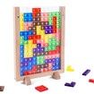 Russian Blocks Puzzle Brain Teasers Toy, Intelligent Colorful 3D Plastic Blocks Game , Tangram Educational Montessori Toys Gift for Kids