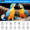 4K Video Camera Camcorder 48MP UHD WiFi IR Night Vision Vlogging Camera for YouTube 16X Digital Zoom Touch Screen Camera Recorder with Microphone