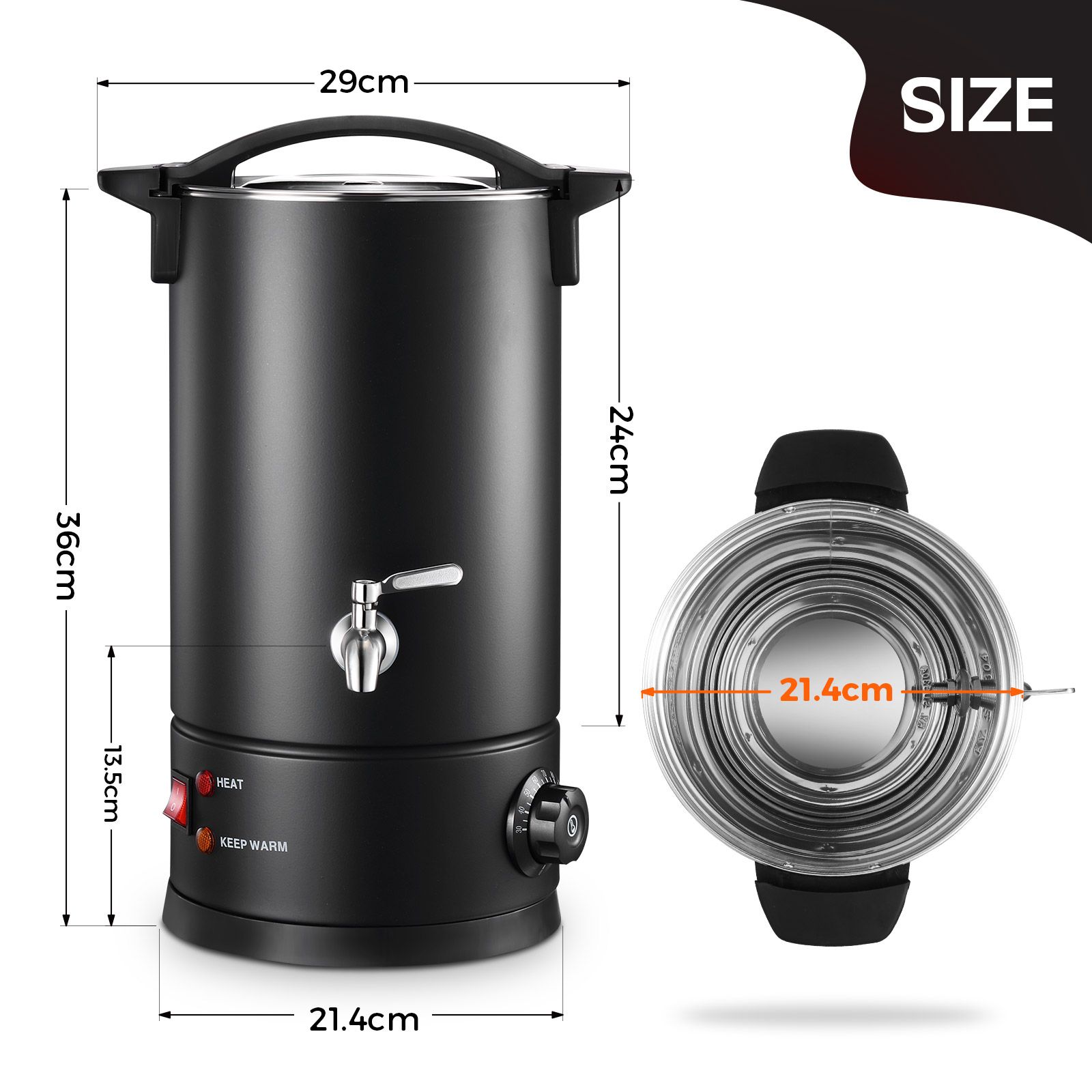 Electric Wax Melter 5L Candle Making Melting Pot Furnace Spout Soy Bees Soap Home Commercial Maker Machine 1800W Temperature Control
