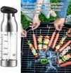 90ml Kitchen Stainless Spray Bottle for Oil Oil Vinegar Soy Sauce BBQ Spray Oiler