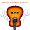 Melodic 34'' Kids Acoustic Guitar 6 Strings Tuner Cutaway Wooden Kids Gift Sunburst