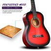Melodic 34inch Kids Acoustic Guitar 6 Strings Tuner Cutaway Wooden Kids Gift Red