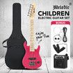 Melodic 30 Inch Children Kids Electric Musical Instrument Guitar w/ 5W Amp Picks Gig Bag Pink