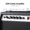 Full-Size Electric Guitar 39 inch with Bonus Amplifier Black Melodic