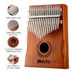 17 Keys Kalimba Mahogany Wood Thumb Piano Finger Percussion w/ Tuning Hammer Melodic