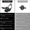Automatic Rebound Ab Abdominal Exercise Roller with Elbow Support and Timer,abs roller wheel core exercise equipment,Perfect Core Exercise Equipment