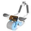 Timer Ab Abdominal Exercise Roller Elbow Support,abs Roller Wheel core Exercise Equipment, Automatic Rebound Abdominal Wheel (Sky Blue)