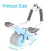 Timer Ab Abdominal Exercise Roller Elbow Support,abs Roller Wheel core Exercise Equipment, Automatic Rebound Abdominal Wheel (Sky Blue)