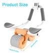 Timer Ab Abdominal Exercise Roller Elbow Support,abs Roller Wheel core Exercise Equipment, Automatic Rebound Abdominal Wheel (Orange)