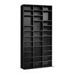 DVD CD Display Shelf Bookshelf Media Storage Cabinet Rack Stand Movie Music Video Game Collection Organiser Tray Cupboard Unit Black