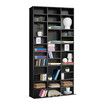 DVD CD Display Shelf Bookshelf Media Storage Cabinet Rack Stand Movie Music Video Game Collection Organiser Tray Cupboard Unit Black