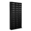 DVD CD Display Shelf Bookshelf Media Storage Cabinet Rack Stand Movie Music Video Game Collection Organiser Tray Cupboard Unit Black