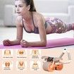 Elbow Support Automatic Rebound Abdominal Wheel,Ab Roller for Abdominal Exercise Machine with Timer and Phone Holder,Dolly Core Strengthening Trainer Fitness Belly Training for Adults (Blue)