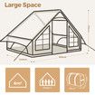Inflatable Air Tent Blow Up Party Camping 4 Person Glamping Family 4 Season Winter Outdoor XL Easy Setup Sun Water Proof Oxford Pump 3x2x2.1m