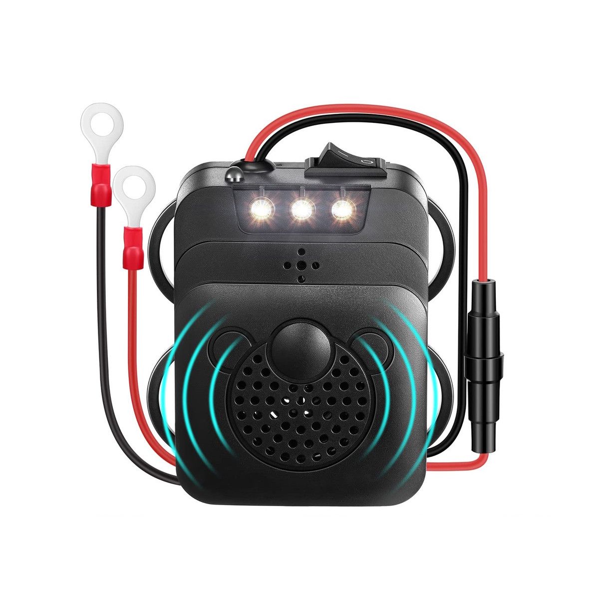 Mouse Repeller Ultrasonic Animal Repeller Rat Repellent Small Ultrasonic Mice Deterrent 12V Car Vehicle Automobile Car Engine with Strobe Light