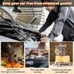 Mouse Repeller Ultrasonic Animal Repeller Rat Repellent Small Ultrasonic Mice Deterrent 12V Car Vehicle Automobile Car Engine with Strobe Light