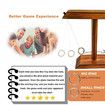 Ring Toss Game for Adults Fun Hook and Ring Game Excellent Quality Wooden Ring Toss Game
